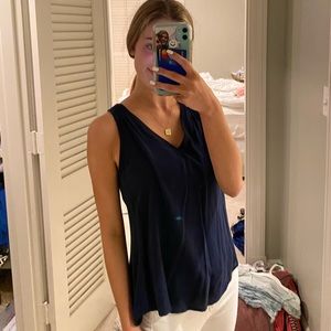 navy sleeveless tank